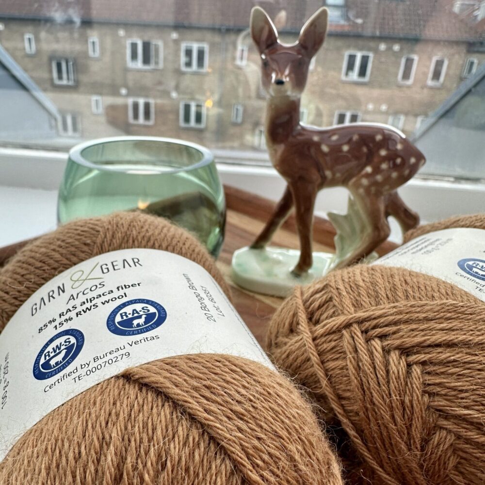 Arcos alpaca/merino - Bongo Brown. 100 g - Image 3