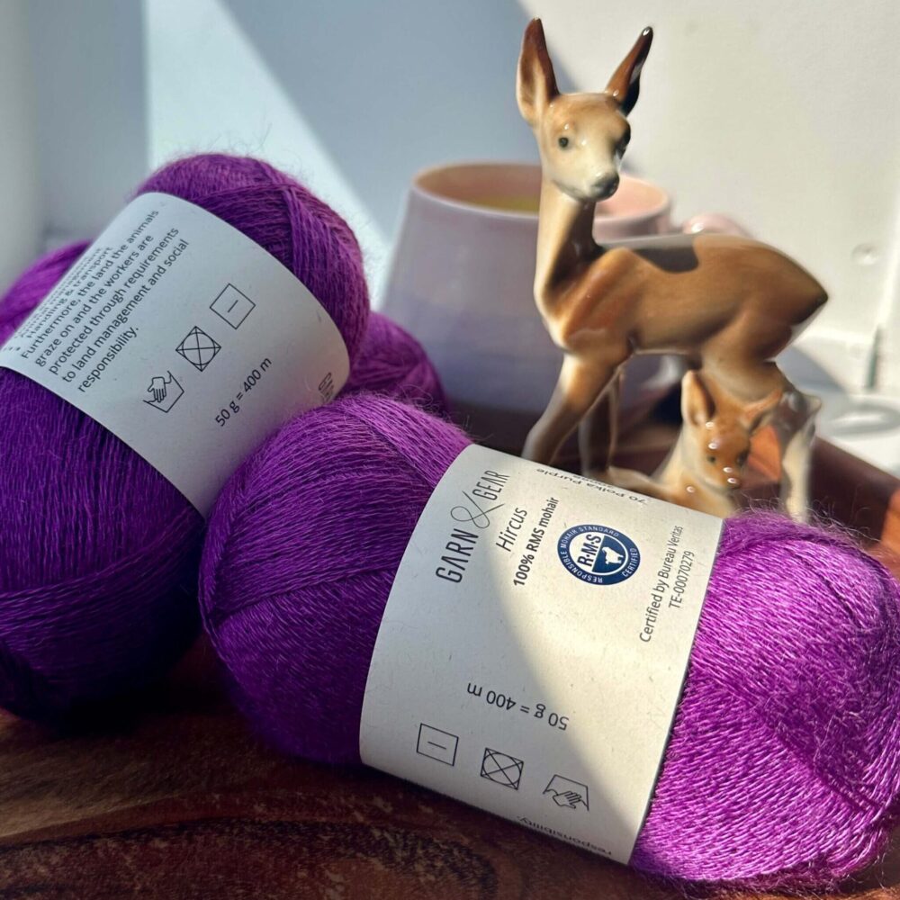 Hircus 100% mohair - Polka Purple. 50 g - Image 3
