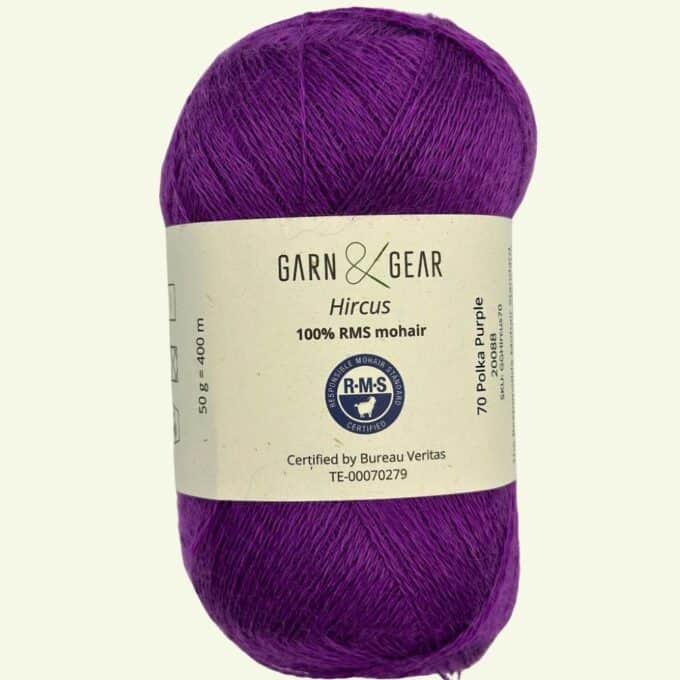 Hircus Polka Purple mohairgarn