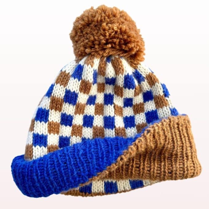 Strikkekit til Square Beanie Change inkl. opskrift - Image 2