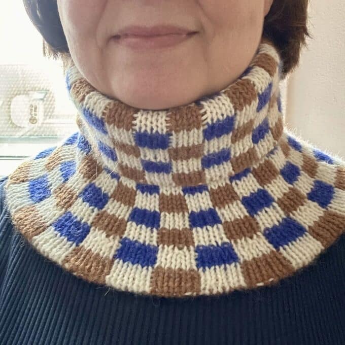 Square Neck strikket halsrør