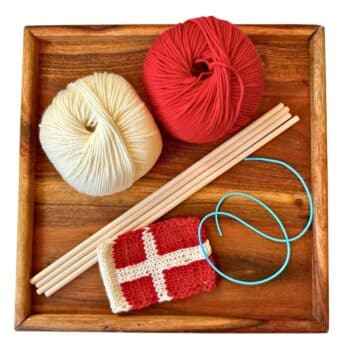 Strikkekit til strikkede flag