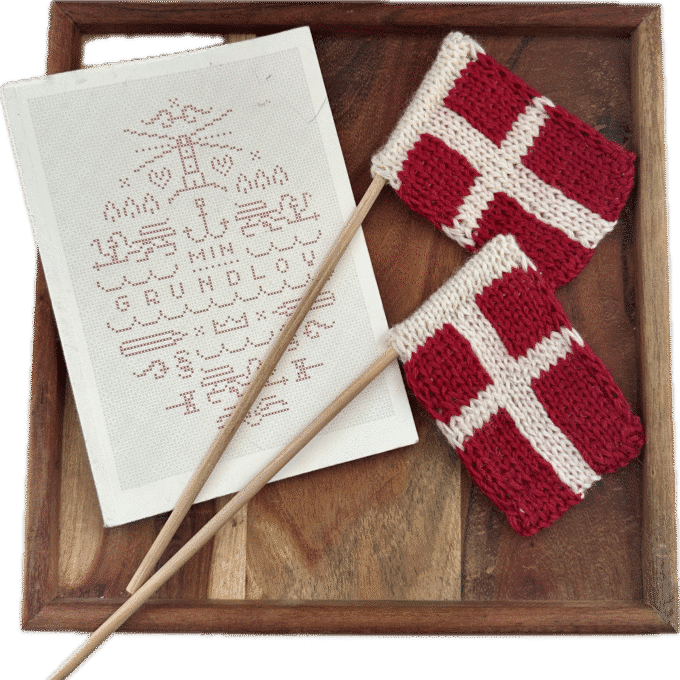 Strikkede flag fra Garn & Gear