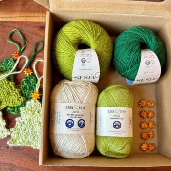 strikkekit til strikket juletræ