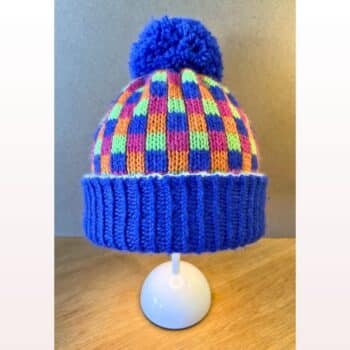 Vendbar tyk strikket hue