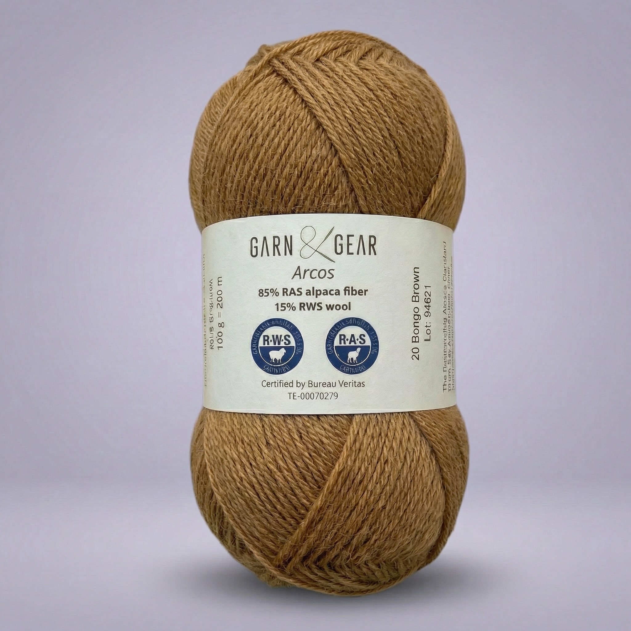 Arcos alpaca/merino - 100 g - Bongo Brown