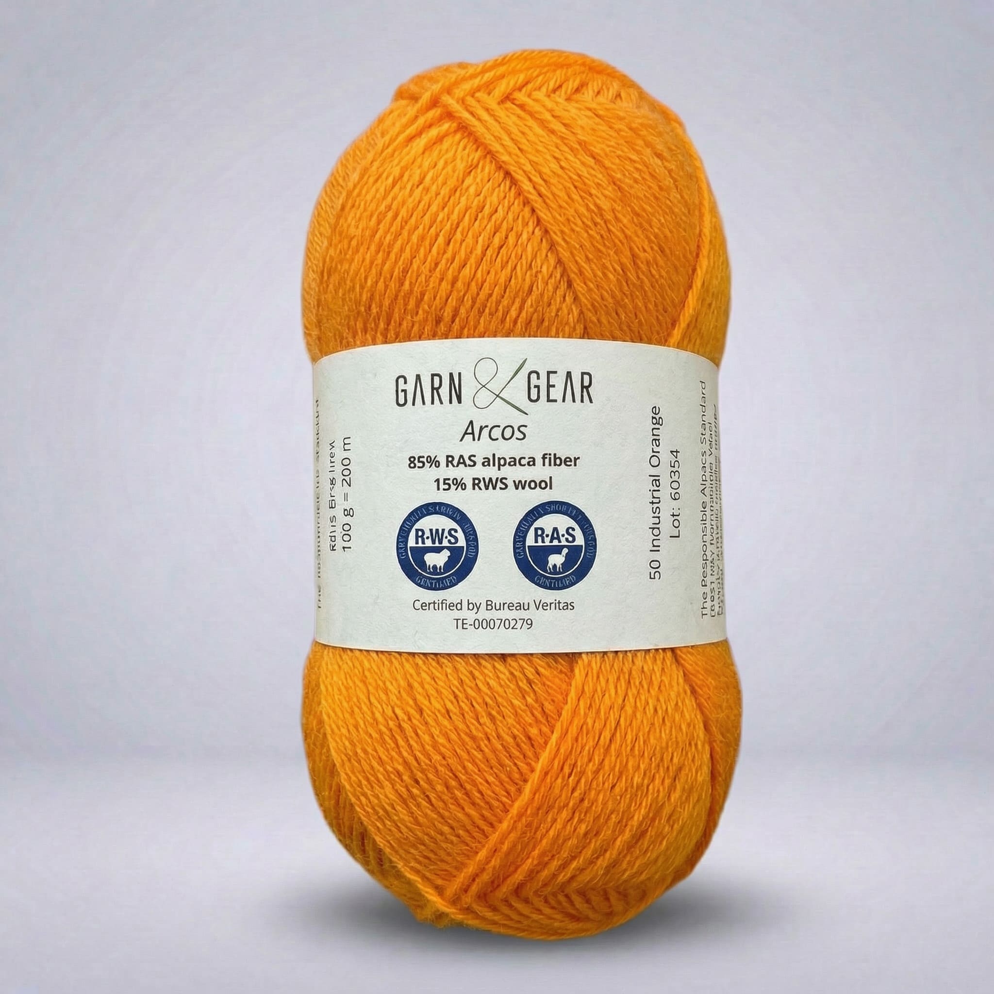 Arcos alpaca/merino - 100 g - Industrial Orange