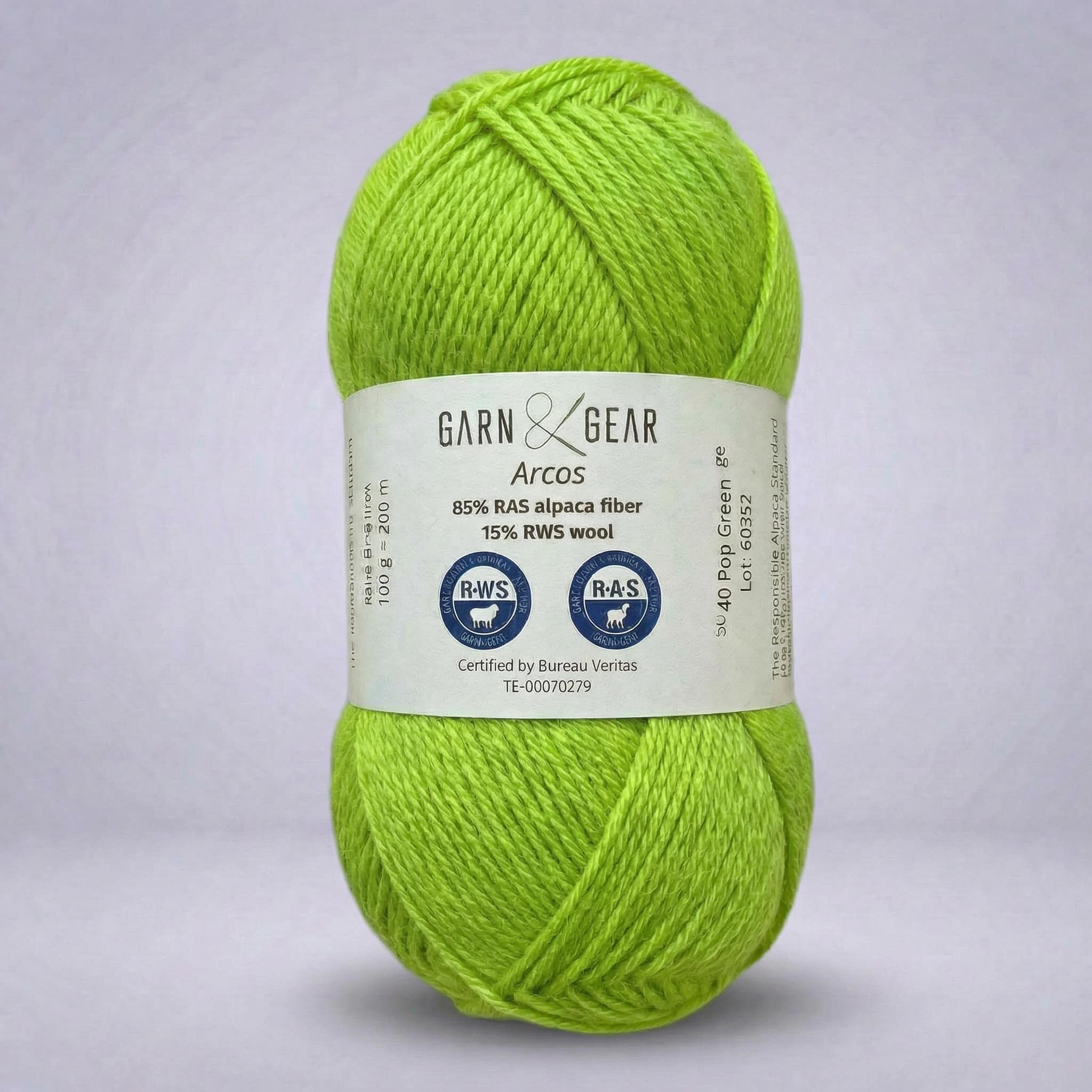 Arcos alpaca/merino - 100 g - Pop Green