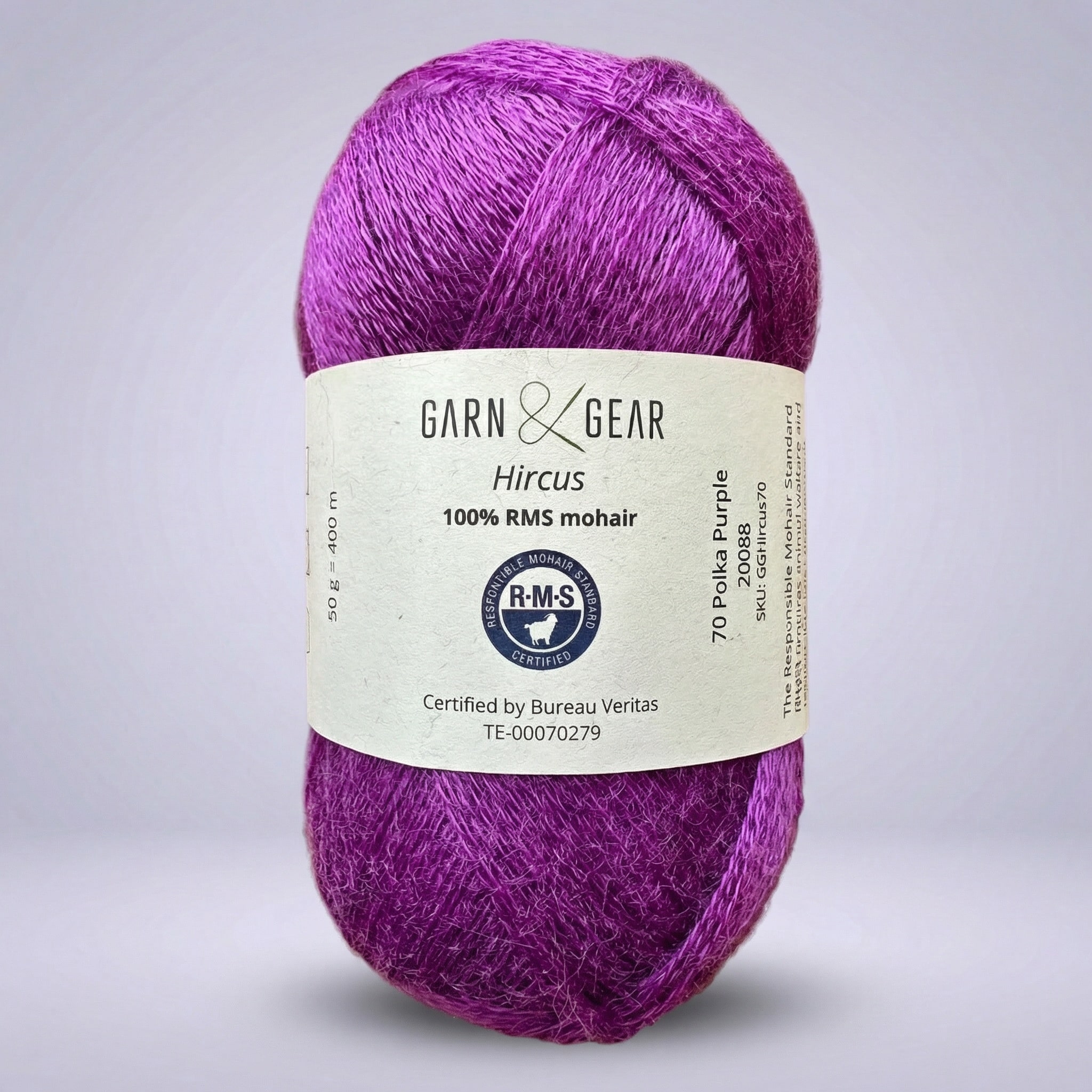 Hircus Mohair - 50 g - Polka Purple