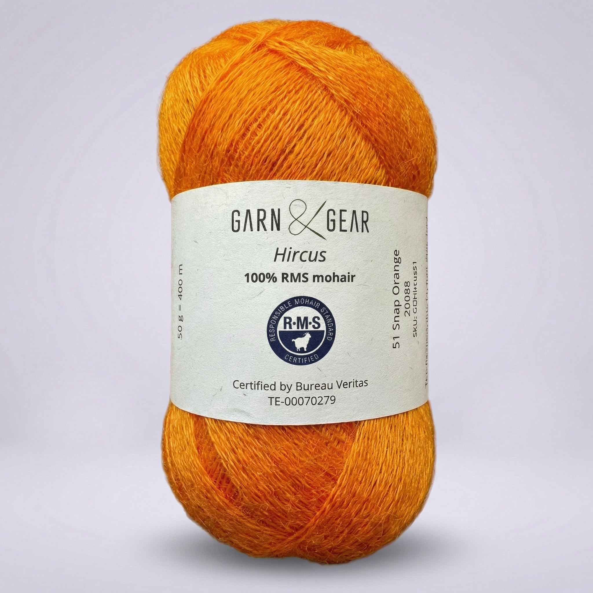 Hircus Mohair - 50 g - Snap Orange