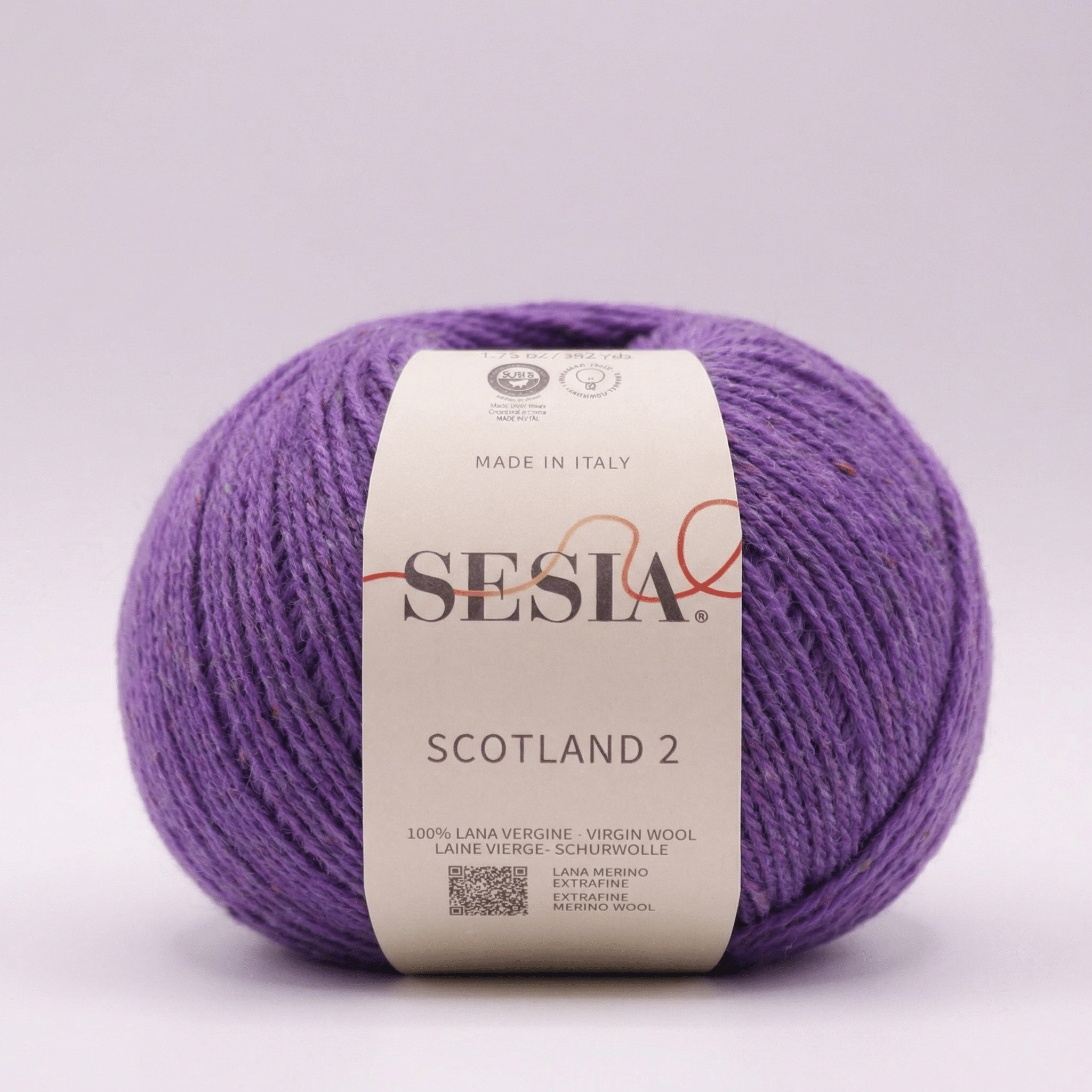Scotland 2 Tweed Merino - 50 g - 44 Lilla