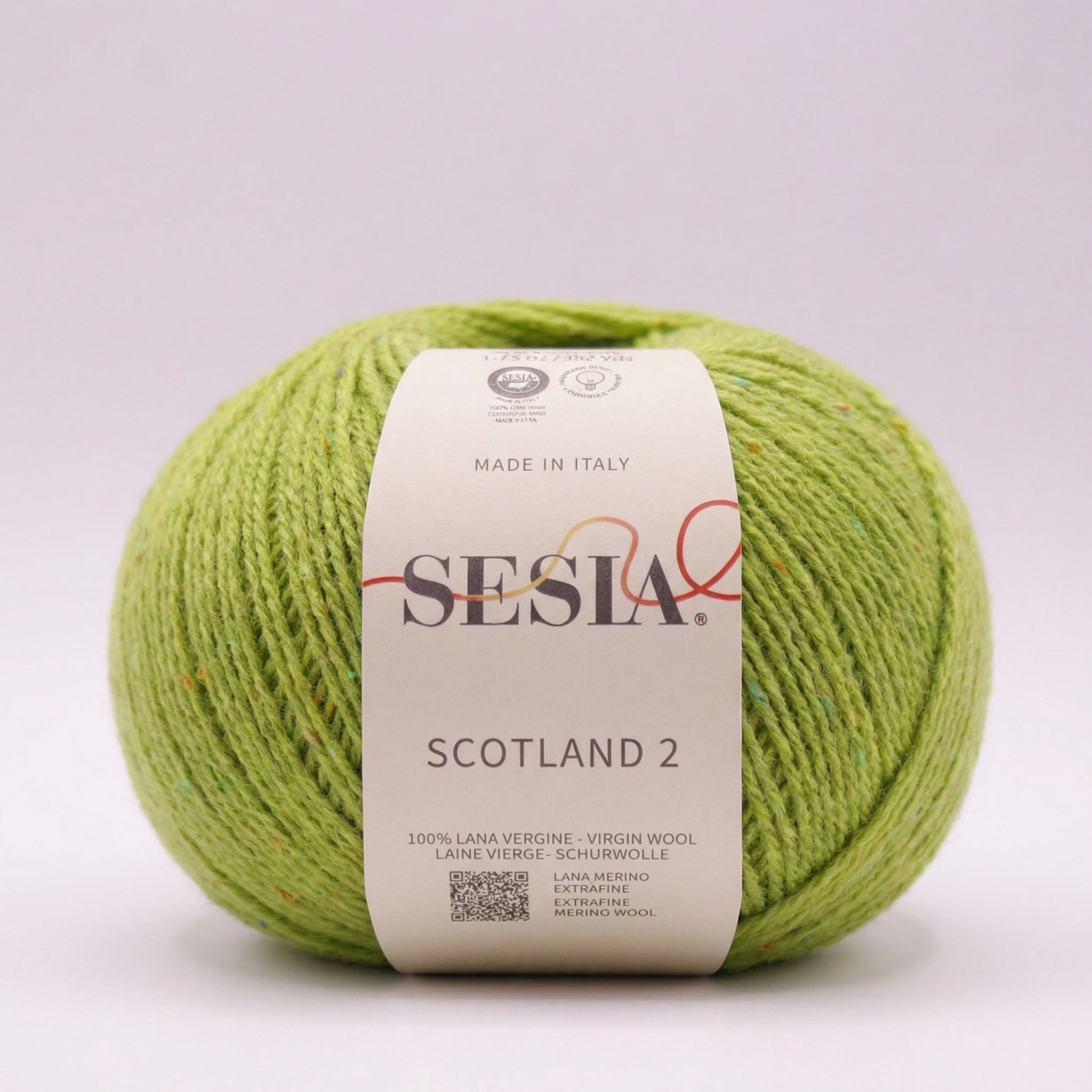 Scotland 2 Tweed Merino - 50 g - 75 Lys grøn