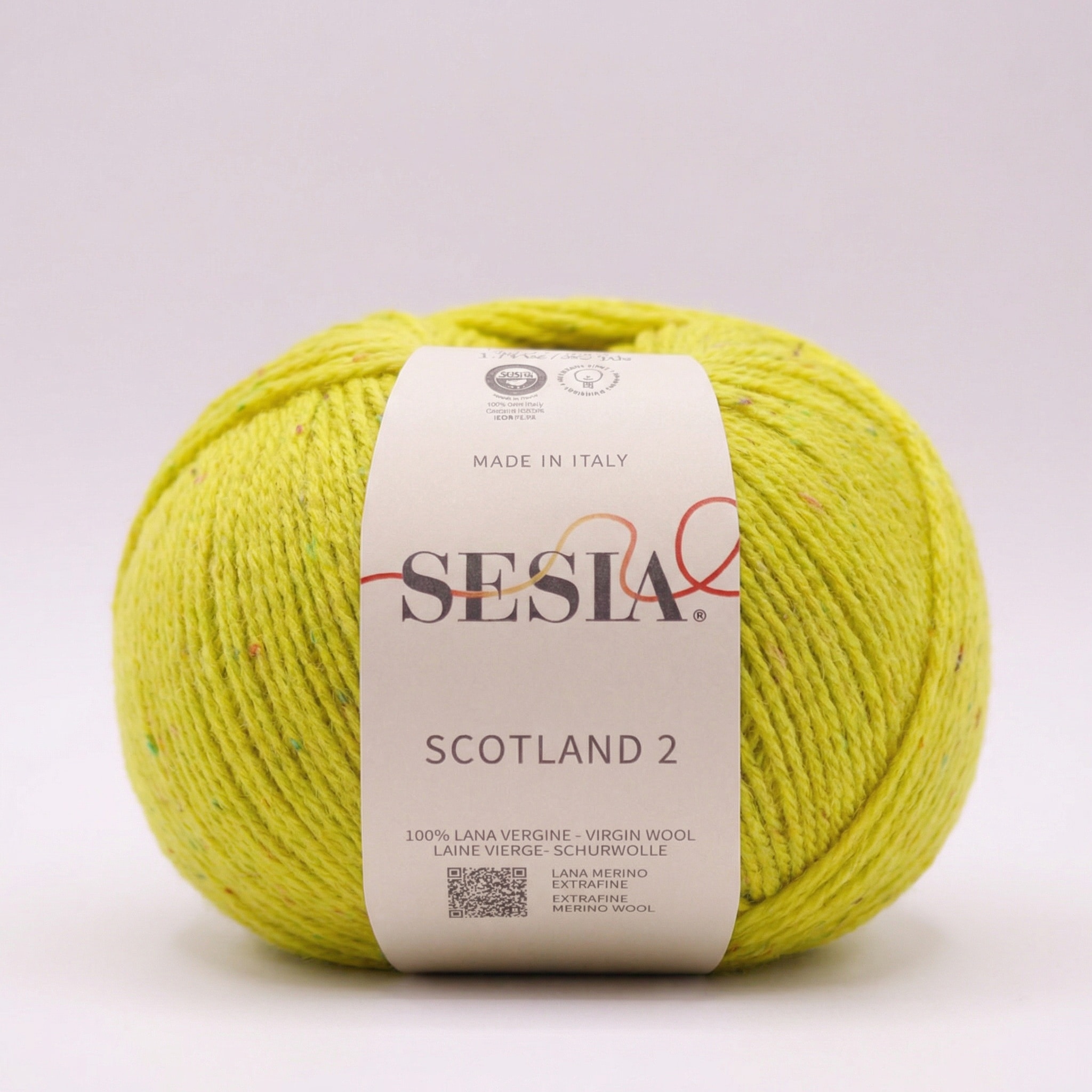 Scotland 2 Tweed Merino - 50 g - 3482 Gul
