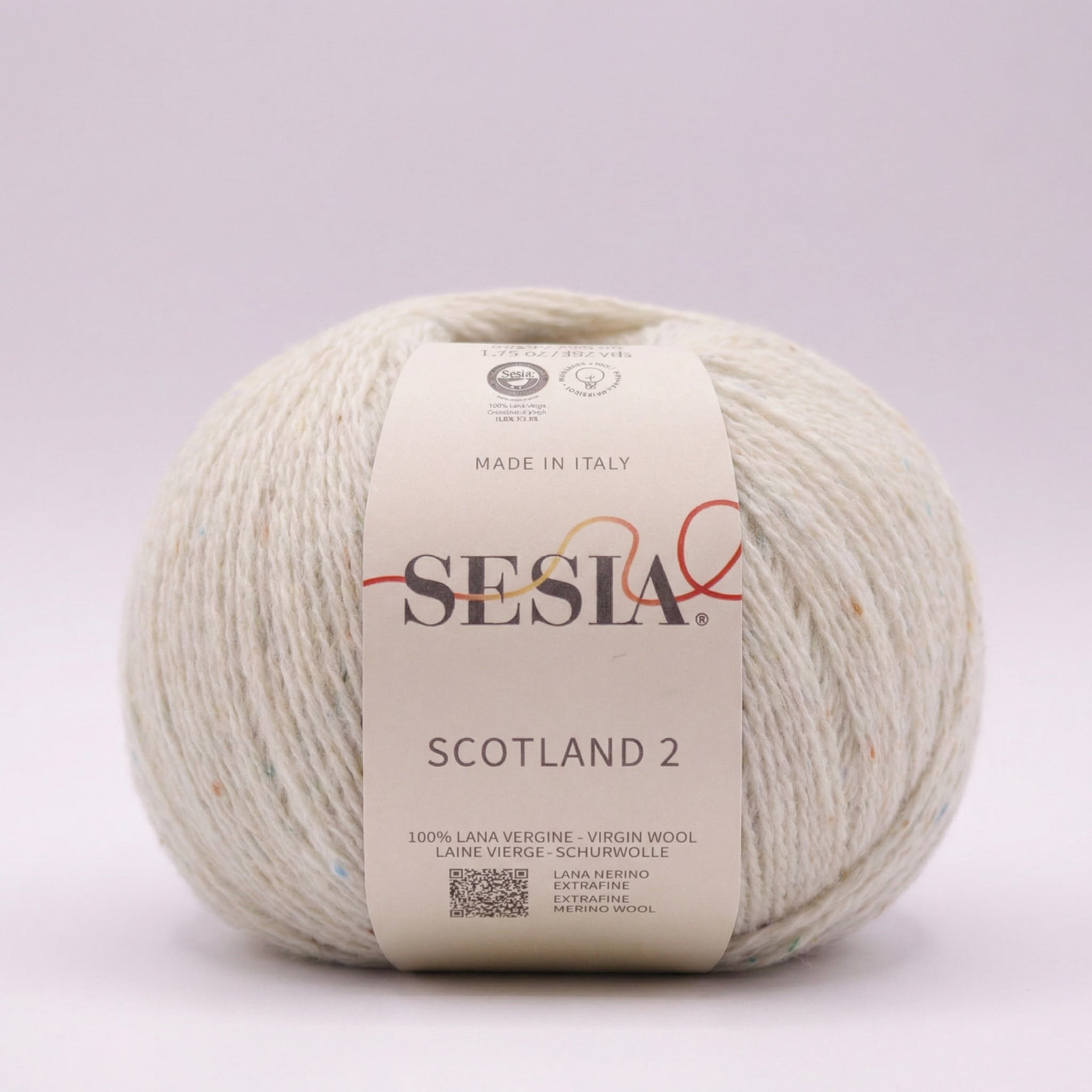 Scotland 2 Tweed Merino - 50 g - 80 Hvid elfenben