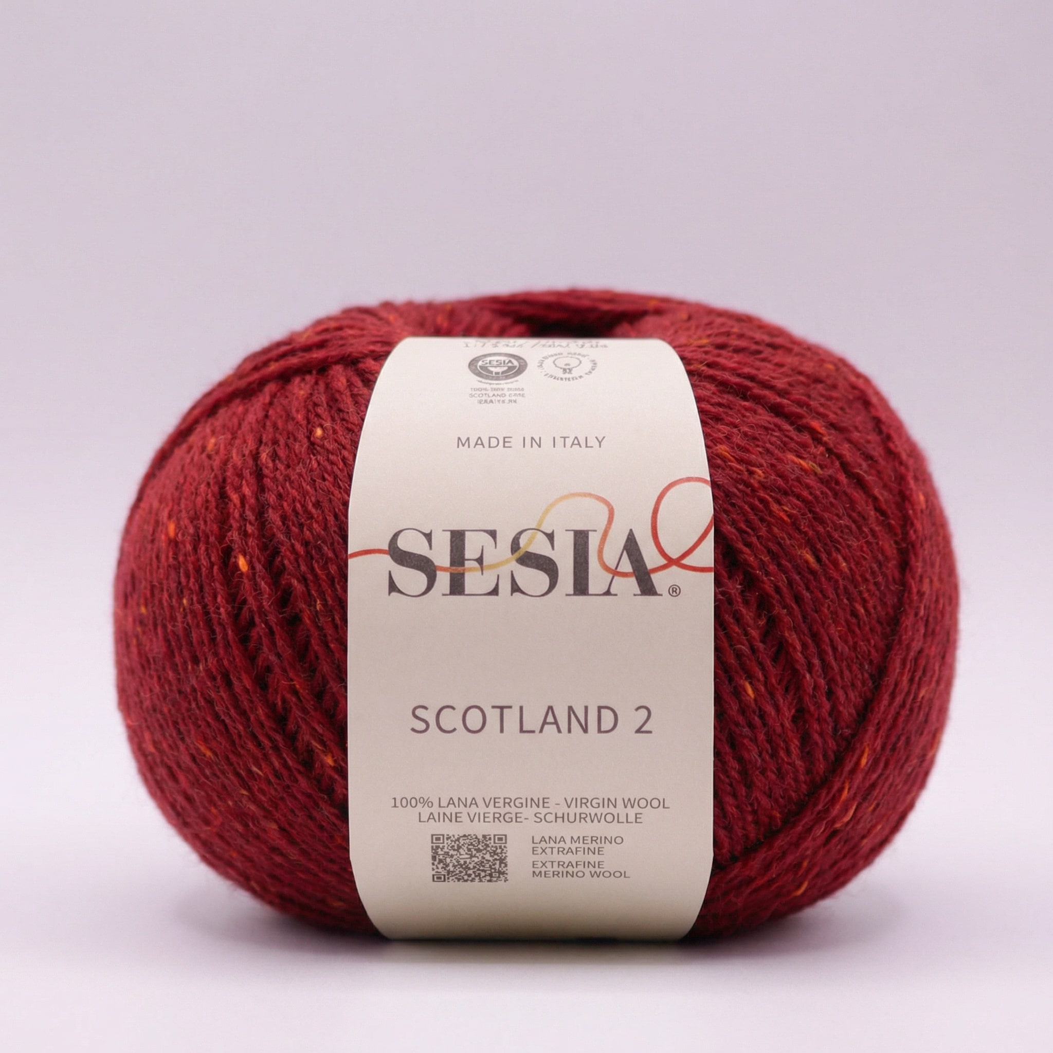 Scotland 2 Tweed Merino - 50 g - 163 Rød