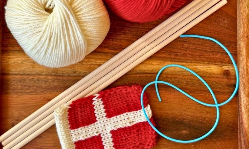 Fejringsflag strikkekit