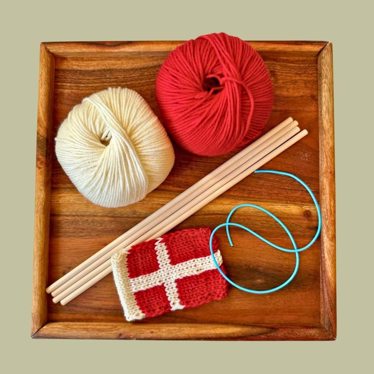 Strikkekit til Fejringsflag inkl. opskrift