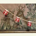 strikkede flag guirlande
