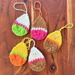 strikket påskeæg forvandlingsæg