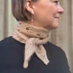 tørklæde med potemønster