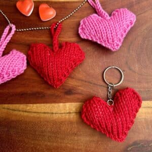 Strikkede hjerter