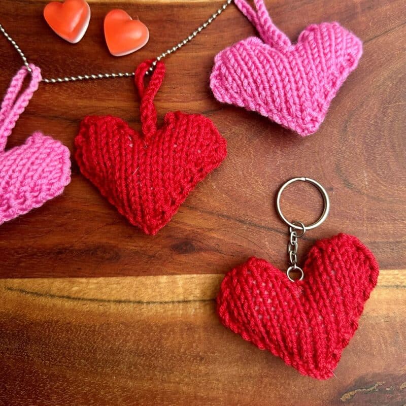 Strikkede hjerter