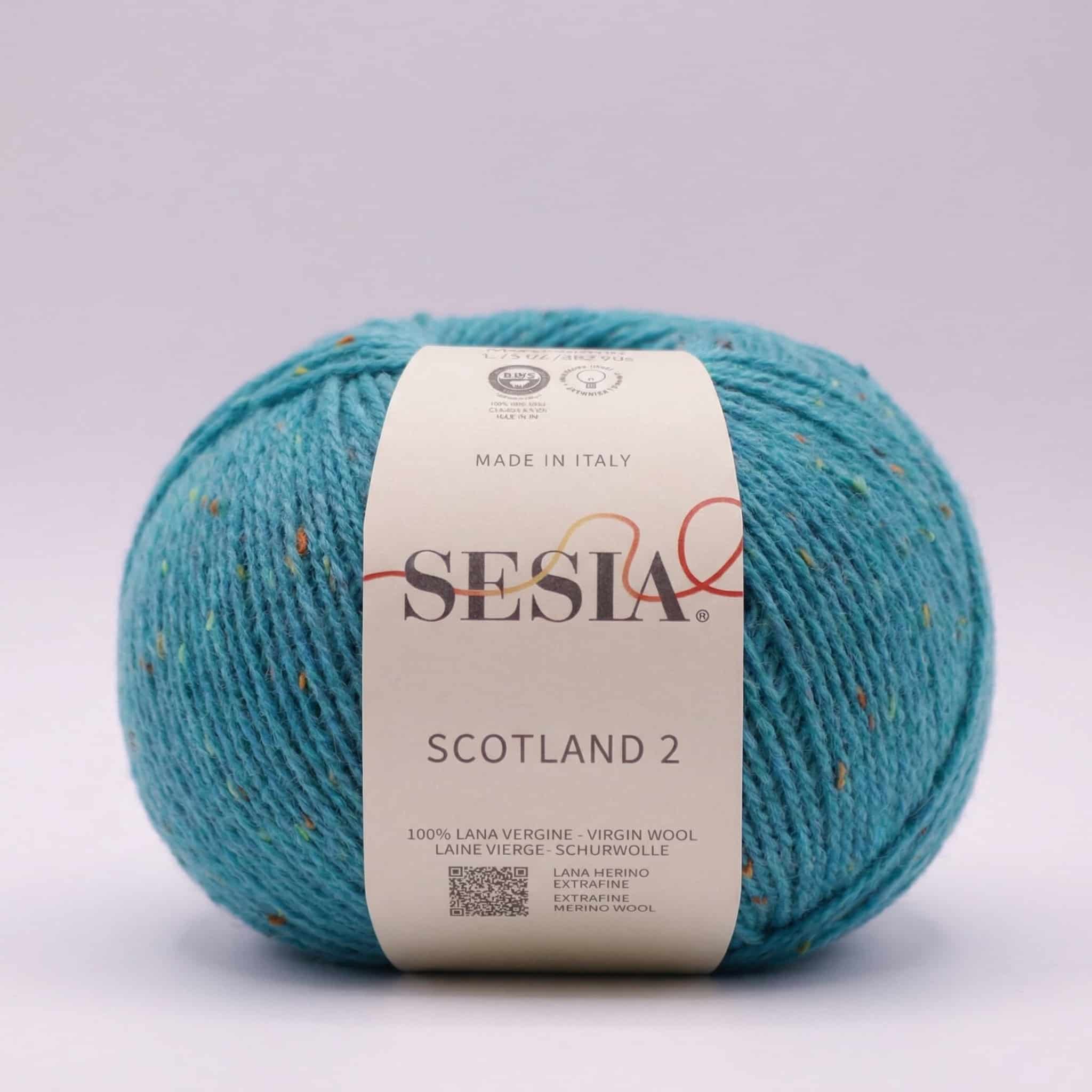 Scotland 2 Tweed Merino - 50 g - 0064 Turkis