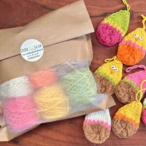 kit til forvandlingsæg strikkede påskeæg