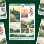 Wild pencil stickers skoven
