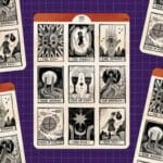 Wild pencil stickers tarotkort
