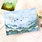 Wild pencil studio postkort frostklar morgen