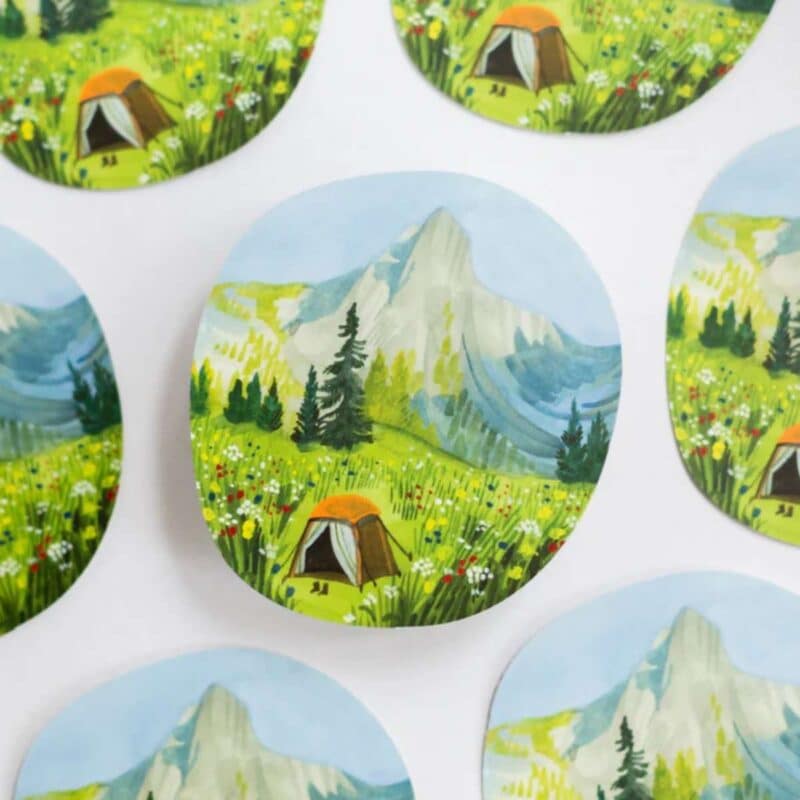 Wild pencil studio vinyl klistermærker camping