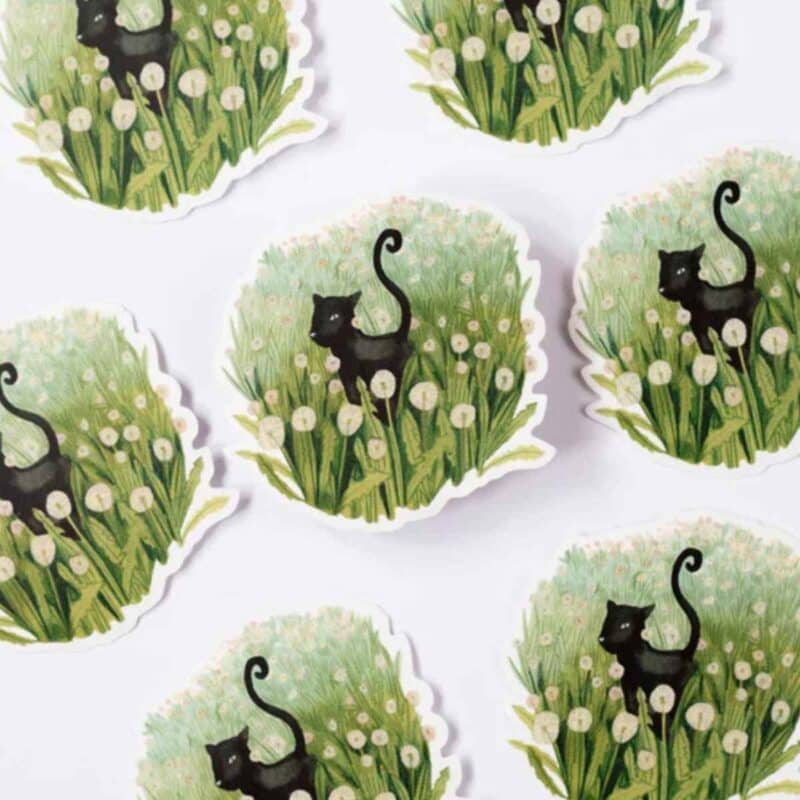 Wild pencil studio vinyl klistermærker katten i marken