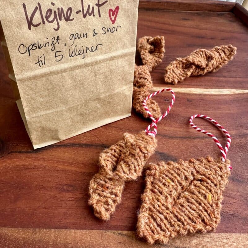 strikkede klejner kit