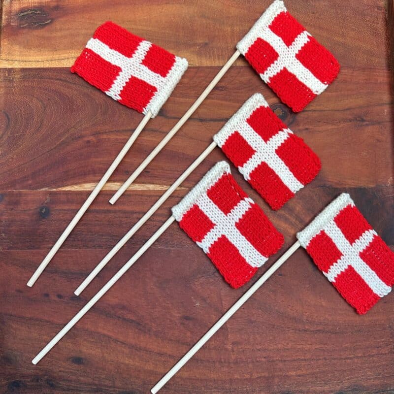 Håndstrikket Fejringsflag