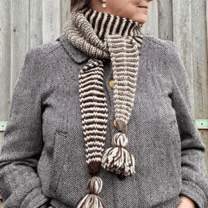 mellemvej scarf opskrift